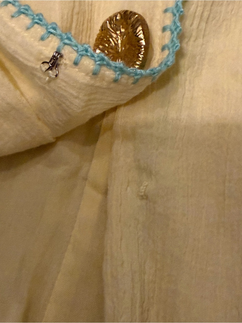 Chasing Unicorns Yellow Mini Dress with Turquoise Embroidery BNWT XS - Picture 8 of 16